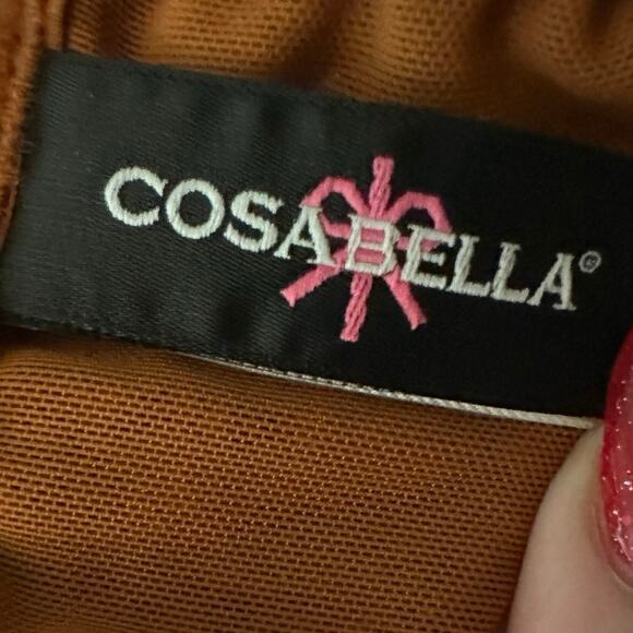 Cosabella - Pret A Porter Curvy Longline Bralette - XL - Sahara/Taaja Mango - Picture 7 of 10